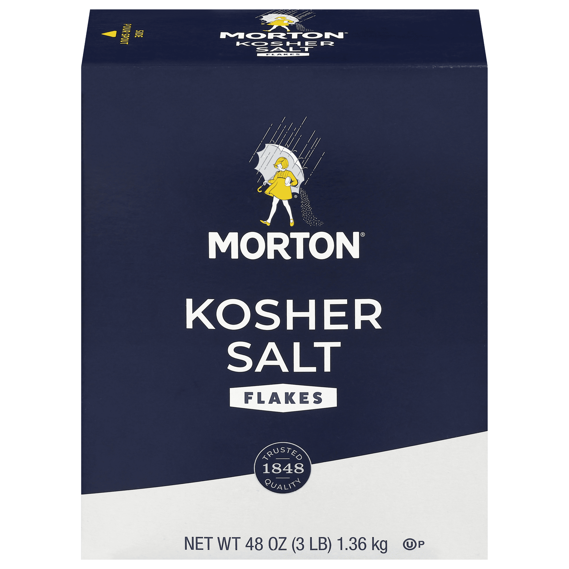 (4 pack) Morton Kosher Salt Flakes 3 lb.