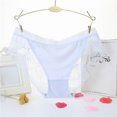 thumbnail image 2 of Panties for Women,Mid Waist Lace Underwear Breathable Stretchy Soft Briefs Comfortable Ladies Panties,Womens Underwear,White,One Size, 2 of 3
