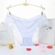 thumbnail image 2 of Gibobby Paquete de Tanga para dama Ropa interior de mujer Encaje Cintura media Encaje Calzoncillos elásticos transpirables Bragas cómodas para damas(Blanco,Talla única), 2 of 3
