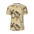 thumbnail image 5 of Wukai Vintage Bird Print Men's Short-Sleeved Mesh T-Shirt,Quick-Dry Short Sleeve Workout T-Shirt-X-Small, 5 of 8