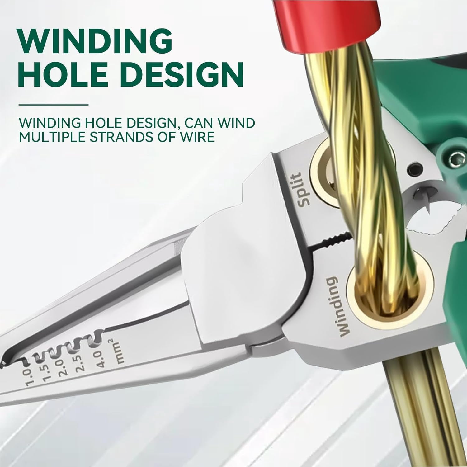 8 In 1 Wire Stripper With  Tester, Multi-Function Electric Wire Stripping Tool For  And Pulling Pliers, Electrician Repair Tool, Wire Strippers Electrical (Green)