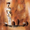 thumbnail image 2 of Johanna 26x26 White Modern Wood Framed Museum Art Print Titled - Maman et moi I, 2 of 4