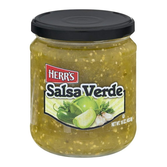 Herr's Salsa Verde 16 oz Glass Jars - Pack of 6
