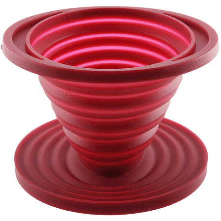 

pour over coffee dripper Collapsible Camp Pour over Coffee Dripper for Camp Reusable Silicone Coffee Filter Holder for Home Kitchen