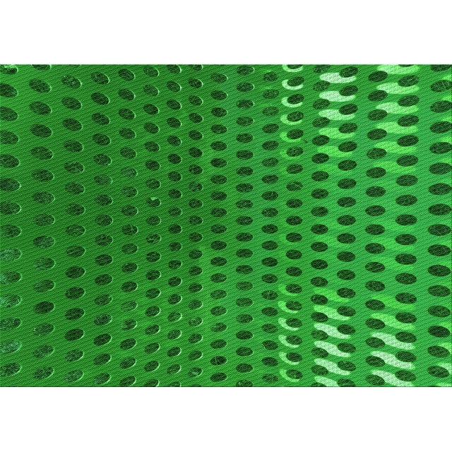 Ahgly Tapis Rectangulaire Lavable en Machine Vert Transitionnel, 4 Pieds x 6 Pieds