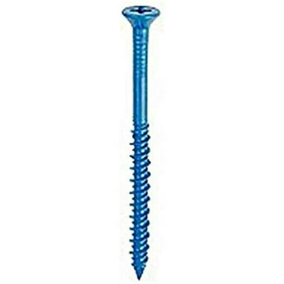 0.25 x 4 in. Concrete Phillips Flat Head Screw Anchor - Pack of 25