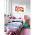 thumbnail image 4 of Marmont Hill "Bold Zinnias" by Thimble Sparrow Framed Painting Print, 4 of 4