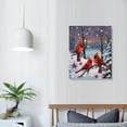 thumbnail image 3 of COMIO   Canvas Wall Art Prints Cardinal and Berries Artwork Winter Scene Picture for Holiday Decor, 3 of 4