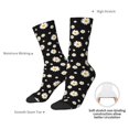 thumbnail image 6 of Honeii Daisy Print Adult Socks,Crew Socks,Casual Calf Socks,Daily Wear Socks for Men & Women, Perfect for Sports, Casual and Everyday Use, 6 of 6