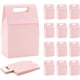 thumbnail image 1 of Paquete de 24 cajas de regalo para fiestas, cajas rosas con asas, cajas de obsequio para dulces, cajas de regalo Kraft para fiestas., 1 of 9