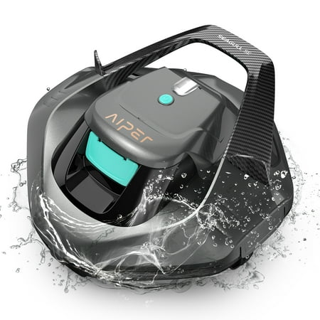 AIPER Cordless Robotic Automatic Pool Cleaner Vacuum with Chemical Dispensers for Inground & Above Ground Swimming Pools with a Flat Floor