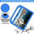 thumbnail image 3 of Allytech Kids Case for Samsung Galaxy Tab A8 10.5" SM-X200 X205, Soft EVA Rubber Lightweight Shockproof Kids Friendly Handle Kickstand Case Cover for Samsung Galaxy Tab A8 10.5 X200, Blue, 3 of 6