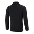 thumbnail image 3 of Suéter de punto cuello de tortuga cable Acanalado Mangas Largas Alto casual Grueso Unique Bargains Negro 56, 3 of 7