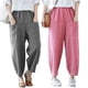 thumbnail image 4 of Minnieouse Pantalones hasta la pantorrilla para mujer, pantalones de estilo artístico para mujer, bombachos de niña con cordón de nueve puntos Prendas para la parte inferior del cuerpo Negro M, 4 of 6