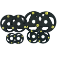 thumbnail image 1 of HAJEX Olympic Rubber Tri-Grip Plates Set 2 inch - 143LB Set - ( 5.5LB, 11LB, 22LB, & 33LB), 1 of 6