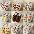 thumbnail image 3 of Dakaela House Slippers for Women Fuzzy Fruit Series Strawberry Bedroom Slip on Slide Shoes Size 6-10, 3 of 4