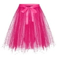thumbnail image 2 of Ahuyic Little Girl Short Skirts,Kids Summer Casual Skirts,2-17Years Girl's Sweet Solid Color Lace Mesh Glitter Pleated Skirt Half Skirt, 2 of 3