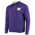 thumbnail image 2 of Men's Colosseum Purple Washington Huskies Tortugas Logo Quarter-Zip Jacket, 2 of 3