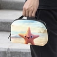 thumbnail image 2 of Starfish Oxford Fabric Waterproof Digital Bag Cable Organizer Travel Small Holder for Charger, Hard Drive - 5.9x9.44x3.14 in., 2 of 6