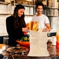 thumbnail image 5 of Pan De Lino Reutilizables, 2 Tamaños Diferentes, Bolsas Con Cordón, Bolsas De Almacenamiento Prácticas Bolsas De Almacenamiento De Alimentos Para Pan Casero 4 Bolsas Yuarrent HA013580-00, 5 of 5