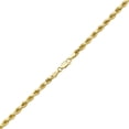 thumbnail image 3 of 10K Yellow Gold Solid Diamond Cut Rope Chain Bracelet (4mm, 7"), 3 of 3