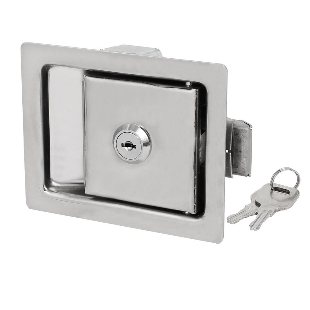 135mmx108mmx58mm Stainless Steel Pull Type Entry Slam Latch Lock Locker