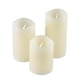thumbnail image 3 of Juego de 3 velas de cera auténtica con mando a distancia y LED que cambia de color 48, 3 of 7