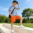 thumbnail image 5 of Dailycode Small Short Sleeve Button Down Shirts Baby Unicorns Heart Rainbow Casual Shirt 3-10 Years, 5 of 9