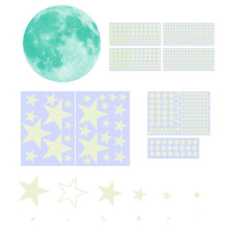 

1049Pcs Glow in The Dark Stars Full Moon Wall Stickers Bright Realistic Starry for Sky Self Adhesive Luminous Ceiling De