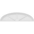 thumbnail image 3 of Ekena Millwork 50"W x 13-1/2"H x 2"P Elliptical 3 Spoke Architectural Grade PVC Pediment, 3 of 7