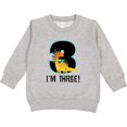 thumbnail image 2 of Inktastic 3rd Birthday Dinosaur Party Toddler Sweatshirt, 2 of 4