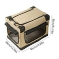 thumbnail image 3 of Pet Travel Carrier Cage Foldable Dog Cat Kennel - Portable Pet Playpen Tent, Mesh Window, Lightweight Indoor Outdoor Crate, Easy Clean, Versatile Use, 3 of 6