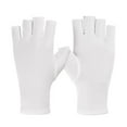 thumbnail image 1 of UDIYO Half Fingers Gloves Super Soft Breathable Stretchy Friendly to Skin Ultra-Thin Block UV Spandex Summer Sunscreen Semi-Finger Riding Gloves Nail Supplies, 1 of 7