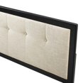 thumbnail image 6 of Tufted Headboard, Queen Size, Wood, Fabric, Black Beige, Modern Contemporary Urban Design, Bedroom Master Guest Suite, 6 of 8