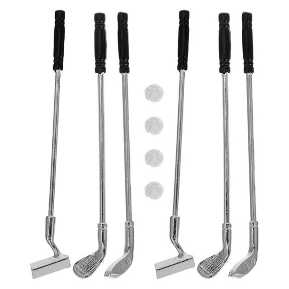 WORGEOUS 1 Set Miniature Golf Clubs Set Mini Golf Clubs Model Toys Golf Clubs Set Portable Mini Golf Kit Golf Toy Set Outdoor Sport Games Toy Golf Sports Outdoor Toys