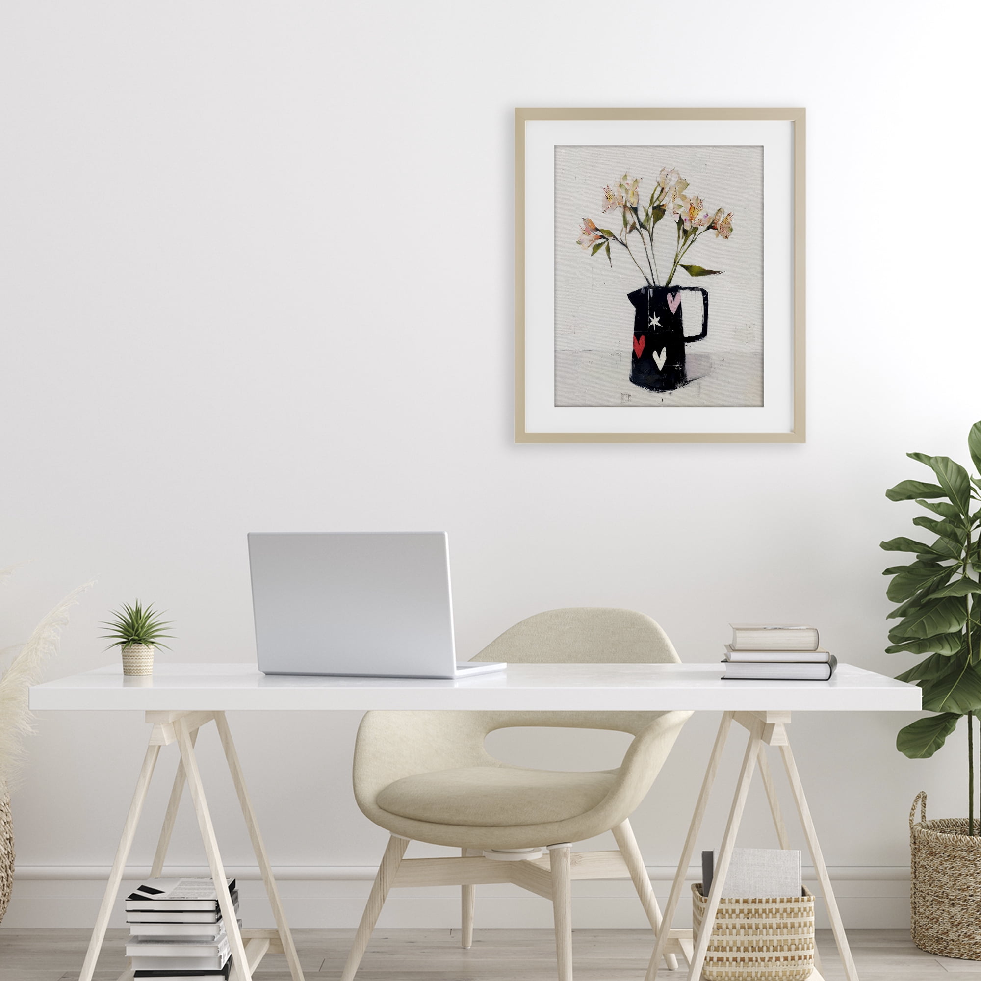 Stupell Industries Urban Mirage of Petals Birch Framed Print Under Glass, design by Svetlana Aleynikova