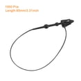 thumbnail image 2 of Uxcell Snap Lock Pins Loop Price Tag Fastener Plastic Tags Ties black 3 inch 1000pcs, 2 of 5