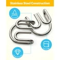 thumbnail image 3 of Coogam Metal Wire Puzzle Set of 16 with Pouch,Brain Teaser IQ Test Disentanglemen Iron Link Unlock Interlock Game Toy for Kids Adults Challenge, 3 of 8