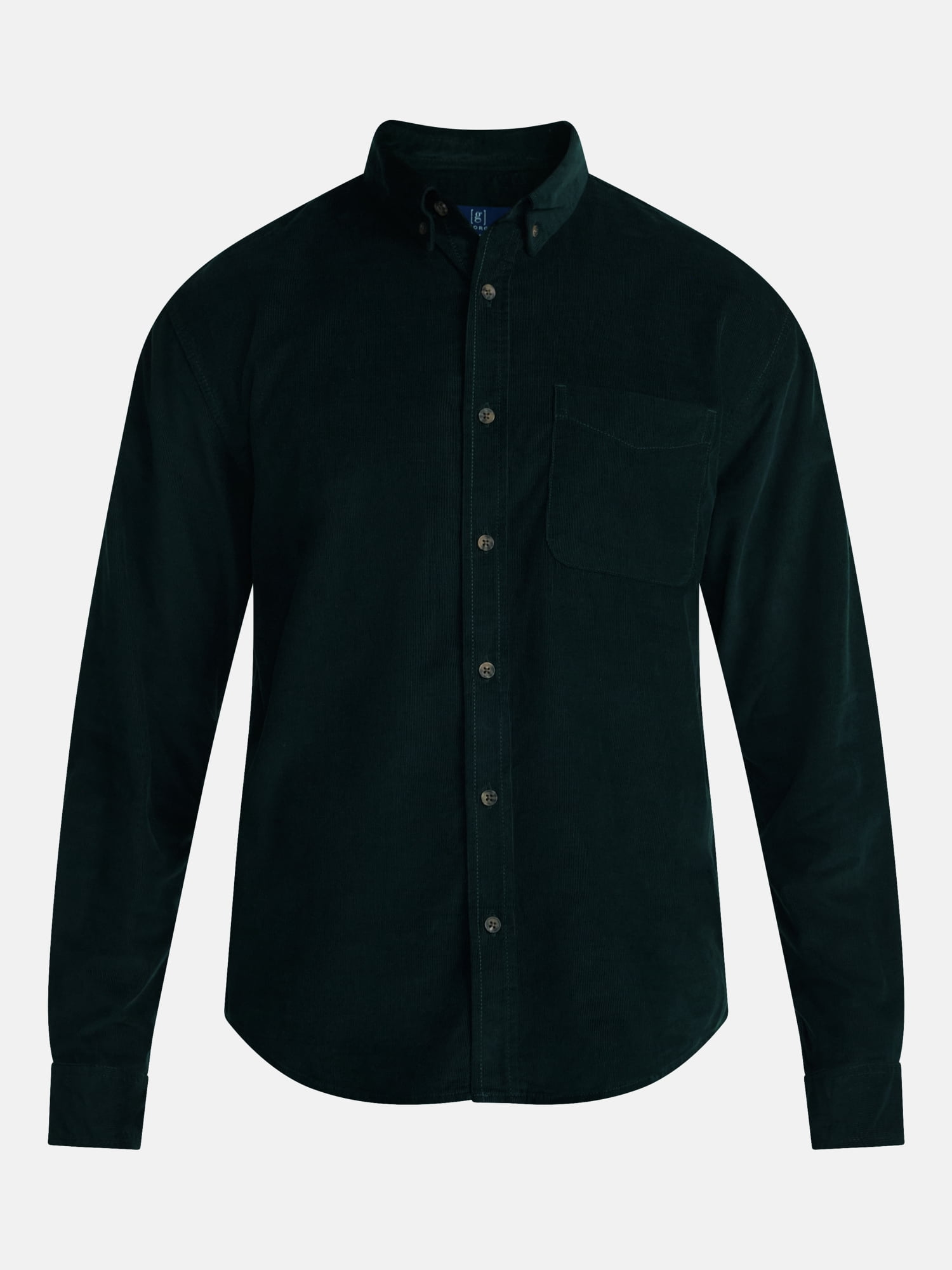 George Men's Corduroy Shirt with Long Sleeves, Sizes S-3XL