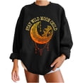 thumbnail image 1 of Sudadera extragrande de lana de manga larga con cuello redondo y estampado suelto para mujer Pompotops gfhjh17547, 1 of 6