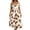 Coffee, variant on Dolkfu Artistic Dresses for Women Dressy Casual Long Square Neckline Short Sleeve Black Dresses Refined Abstract Chiffon Peasant Dresses Black,L