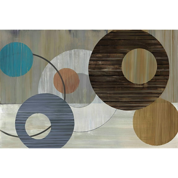 Marmont Hill Et-Mhmwwjj-096-C-45 30" X 45" "Cosmic Orbit Ii" Giclee Art Print On Stretched