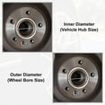 thumbnail image 4 of BAGUER Premium Aluminium Alloy Car Hub Centric Rings 67 1mm to 60 1mm Set of 4 Improve Wheel Centering and Stability, 4 of 6