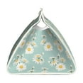 thumbnail image 3 of Naloa Floral Daisy Print Leather Tissue Box Cover Rectangle | Long Tissue Box Cover | Tissue Box Holder | Tissue Holder for Bathroom, 3 of 9