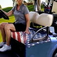 thumbnail image 2 of Jeiento USA Flag Universal Golf Cart Seat Covers for Women Men Non-Slip Golf Cart Seat Towel Blanket Golf Cart Accessories 4Th of July Decor, 2 of 5
