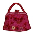 thumbnail image 1 of ID 8390 Sequin Rose Flower Purse Patch Hand Bag Embroidered Iron On Applique, 1 of 1