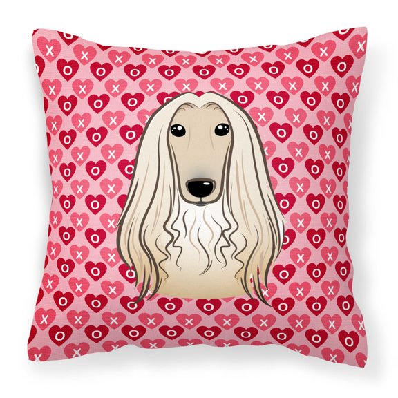 Carolines Treasures BB5314PW1818 Afghan Hound Fabric Decorative Pillow 18HX18W multicolor