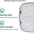thumbnail image 5 of ABPETE 2 Pack Replacement Stainless Steel Splatter Shield for Ninja Foodi AG300,AG301C Air Fryer Replacement Part, 5 of 7