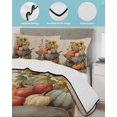 thumbnail image 3 of Vintage Pumpkins Fall Twin XL Size Down Alternative Comforter, Lightweight Comforter Quilt Bedding Set with Pillow Shams Thanksgiving Floral Oil Painting Bed Comforter Duvet Insert 68"x98", 3 of 6