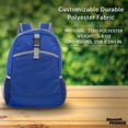thumbnail image 4 of Lightweight Travel Packable Backpacks Set of 6, Bulk Pack - Perfect for School, Camping, Outdoor Sports - Blue, 4 of 5